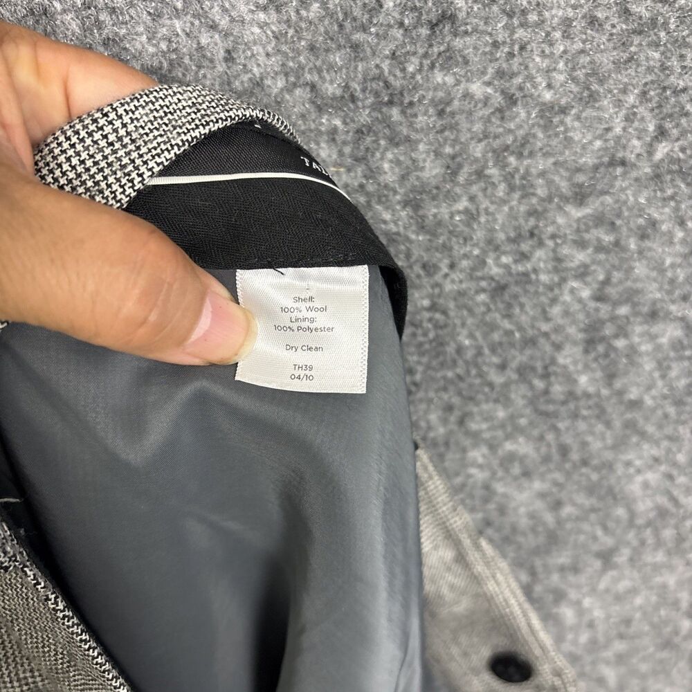 Talbots Dress Pants Womens Size 12 Gray Plaid Wool Lined Career Boardroom - Picture 11 of 12